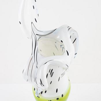 Ludvig Löfgren, a glass vase/sculpture, Kosta Boda, Sweden.