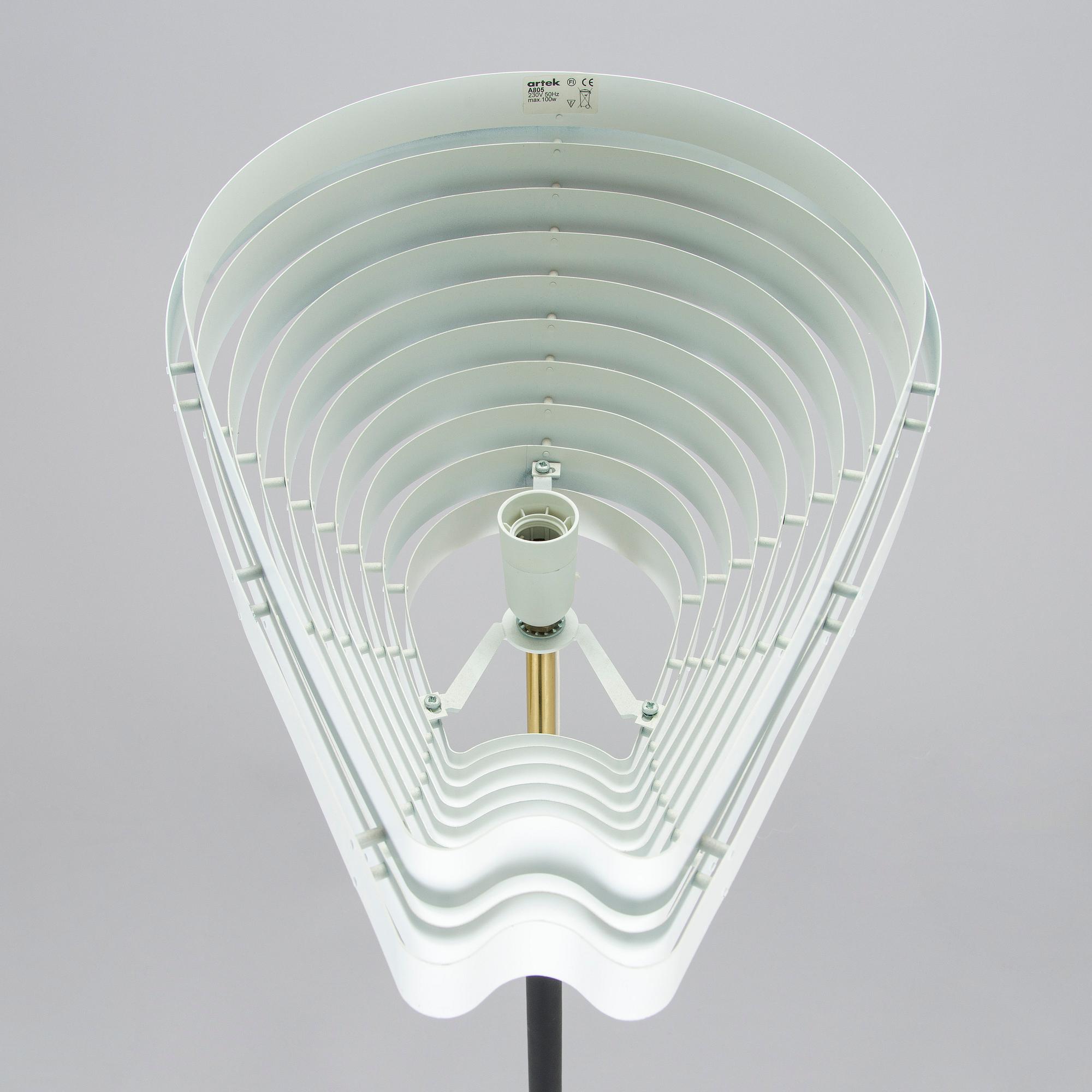 Alvar Aalto, A 2000s 'Angel Wing' floor lamp, model A 805, Artek.
