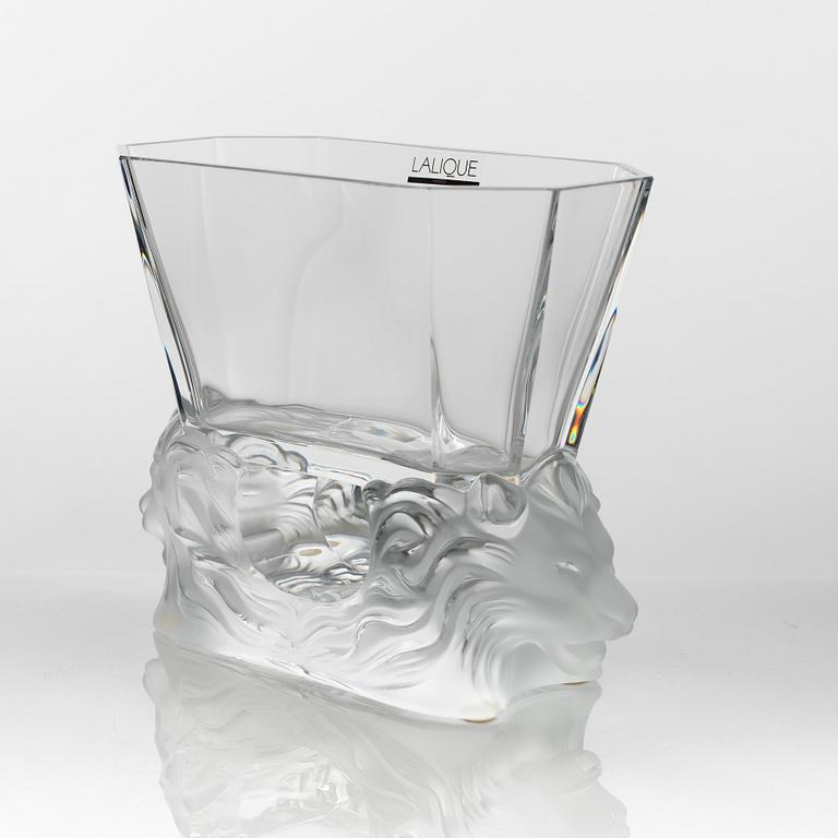 A 'venise' glass vase, Lalique, France.
