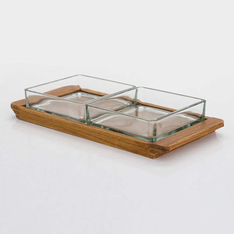 Aino Aalto, a serving platter, 'Maija'. Karhula Glassworks, Finland. Designed in 1936.