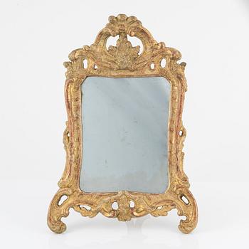 A giltwood rococo table mirror by J Åkerblad (master 1756-1799).