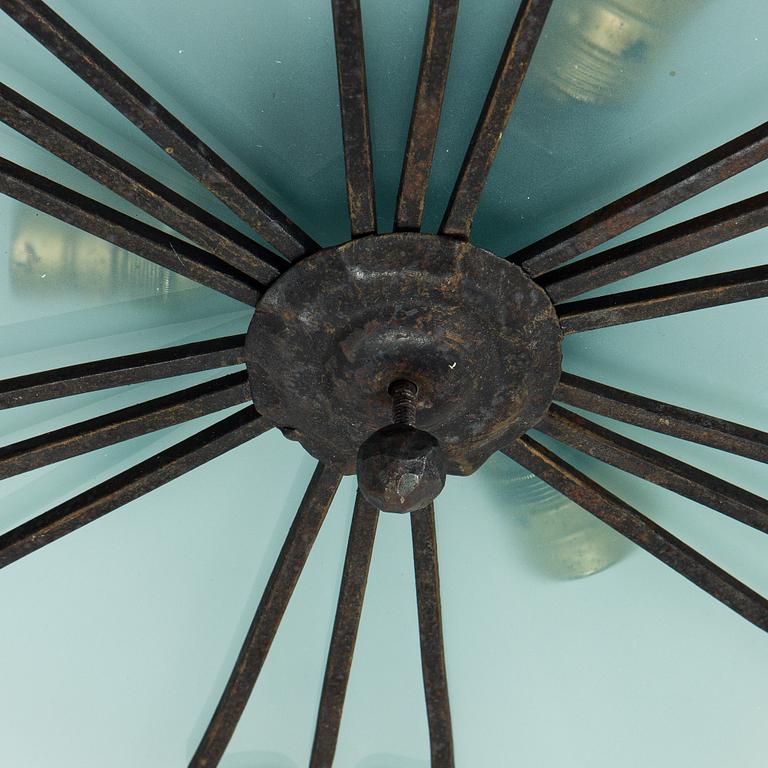 An early 20th century ceiling light.