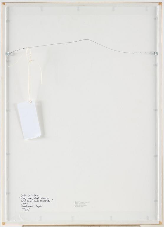 LUKE STETTNER, Triptyche, signed and dated 2009 on verso. Hand-made paper, med tryck.