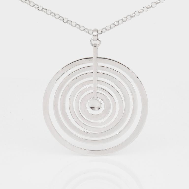 HALSSMYCKE, Tapio Wirkkala, "Silver Moon", sterlingsilver, Kultakeskus Oy, nytillverkning mellan 2000-2003.