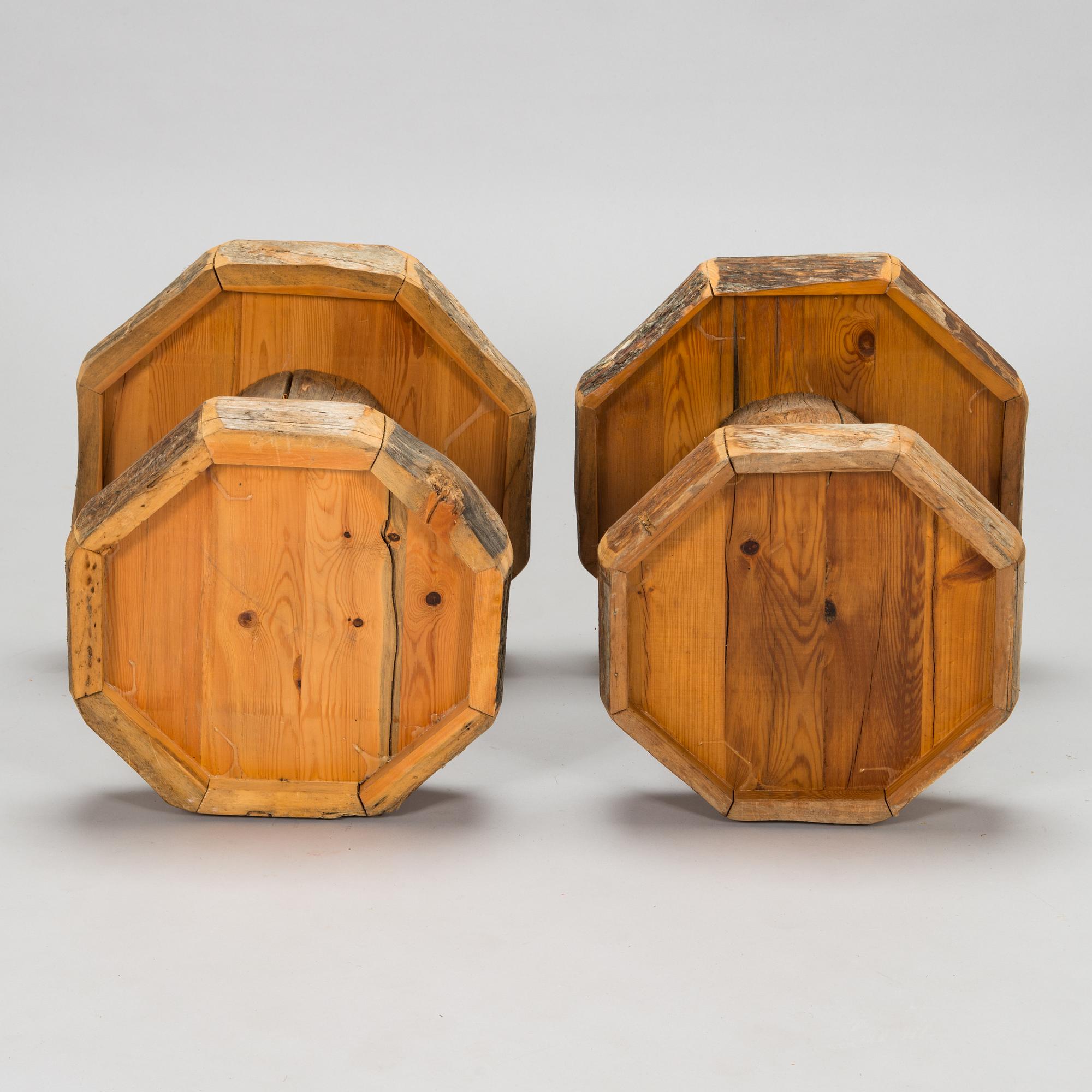 A set of four stols from 20th century.