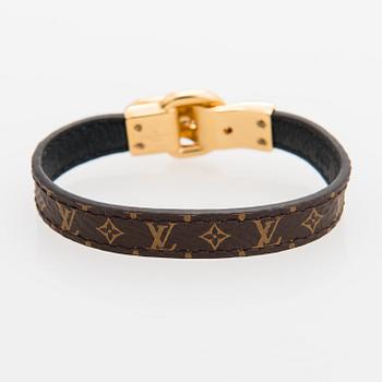 Louis Vuitton, "Fasten your LV" bracelet. Marked Louis Vuitton Paris, Made in Spain.