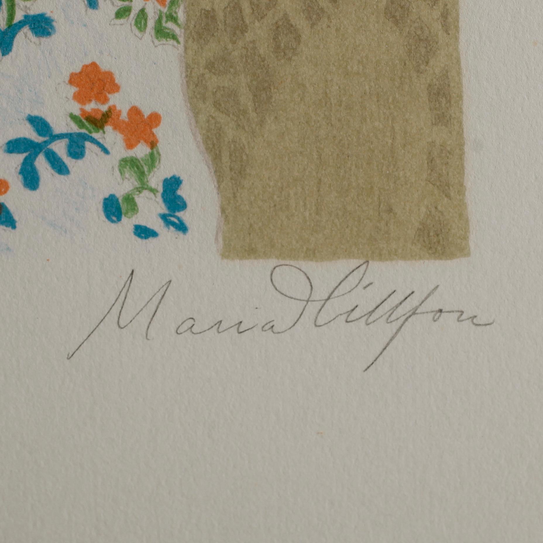 MARIA HILLFON, färglitografi, signerad och numrerad 53/260.