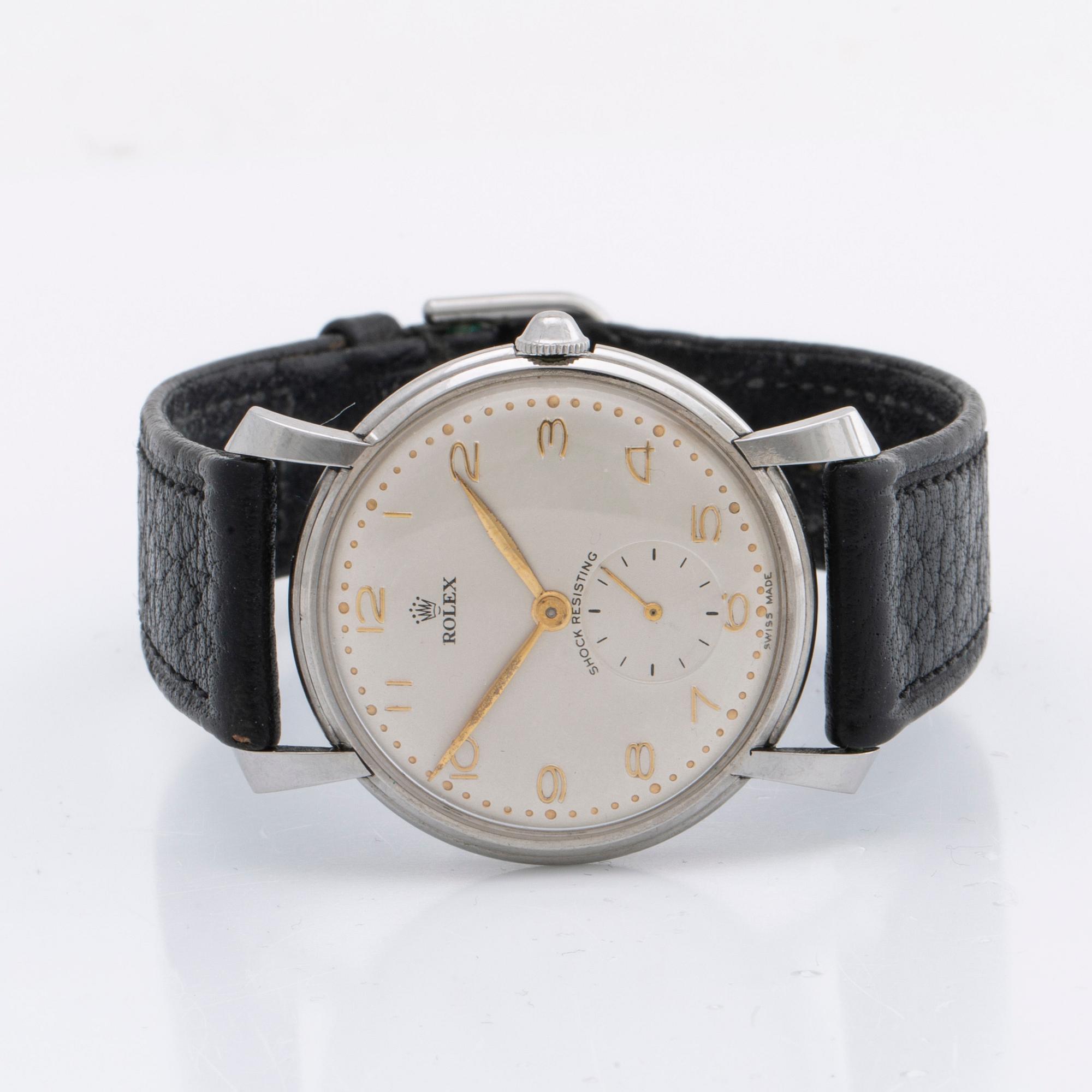 ROLEX, Shock Resistant, armbandsur, 33 mm.