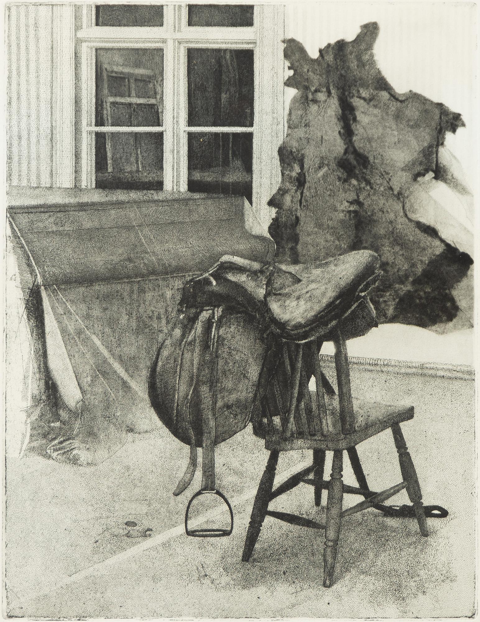 John-E Franzén, "Interiör med sadel".