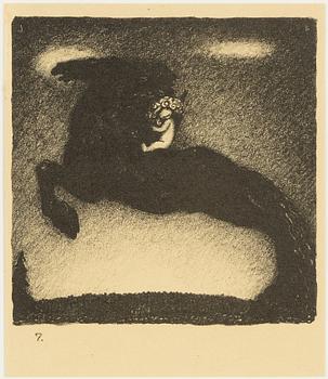 John Bauer, "Trollhästen".