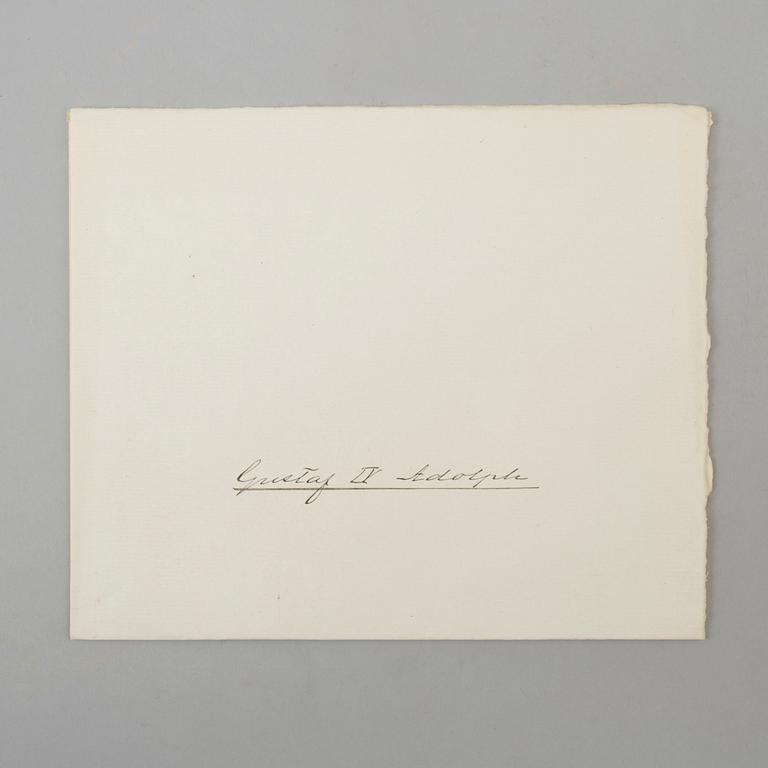 A ROYAL AUTOGRAPHS, 2 p, Gustav IV Adolf (1778-1837).