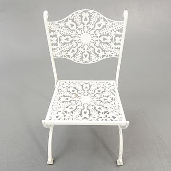 Garden group, table, chairs, 4 pcs, last part of the 20th century.