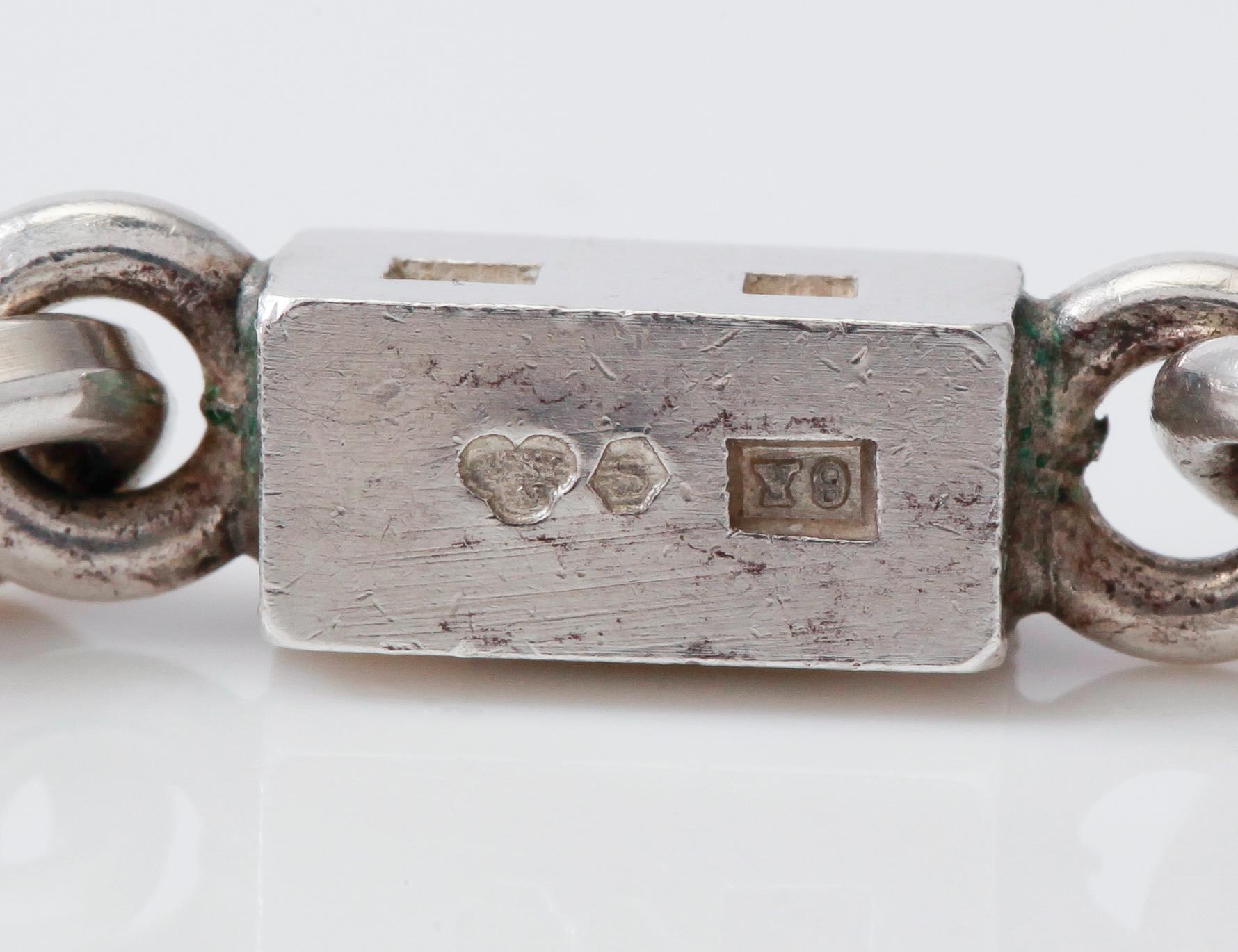 COLLIER, sterlingsilver, Wiwen Nilsson, Lund 1973.