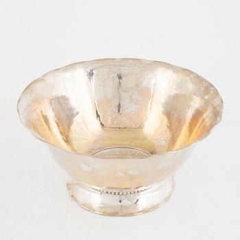 A Swedish silver bowl, mark of GAB, Stockholm 1940.