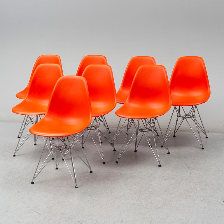 CHARLES & RAY EAMES, 8 'DSR' chairs, Vitra.