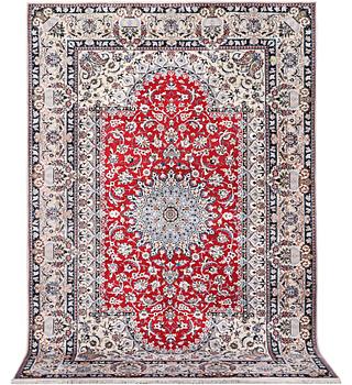 Matta, Nain, part silk, 6 laa, ca. 303 x 184 cm.