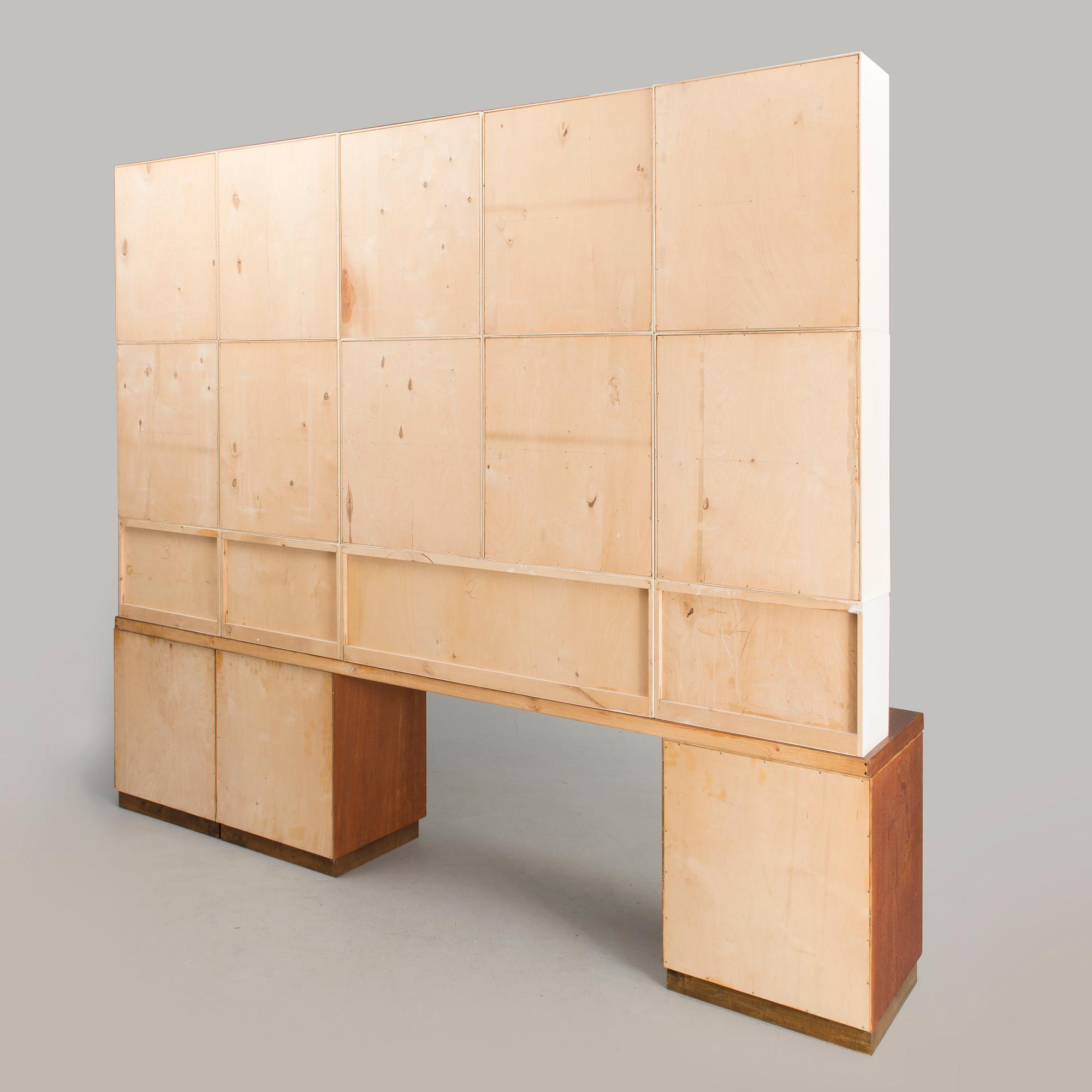 A 1960s book shelf for HMN Huonekalu Mikko Nupponen, Lahti, Finland.