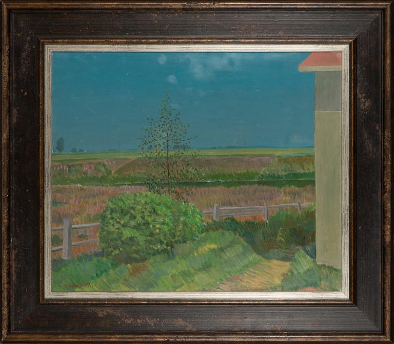 Veikko Vionoja, oil on board, signed and dated -71.