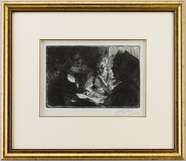 ANDERS ZORN, Etching, 1903, signed with pencil.