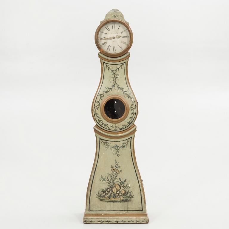 Longcase clock, miniature, folk art, 17th/18th century.