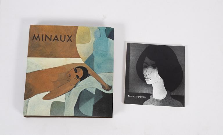 Andre Minaux, "Woman with a Bird"/Woman Sitting, 2 pcs.