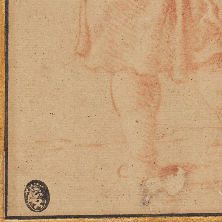 POMPEO GIROLAMO BATONI, hans krets. Osignerad. Tryck efter teckning, bildyta 17 x 10,5 cm.