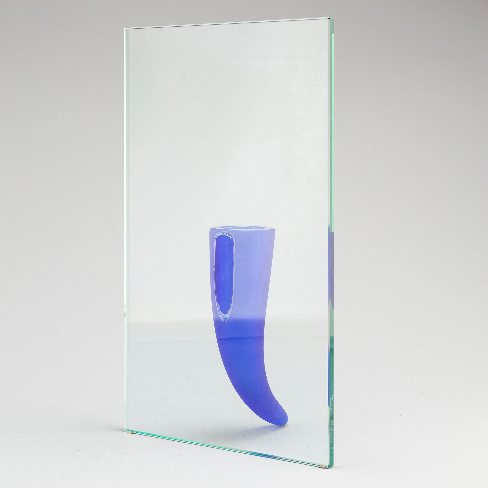 PHILIPPE STARCK, a glass vase, signed Daum.