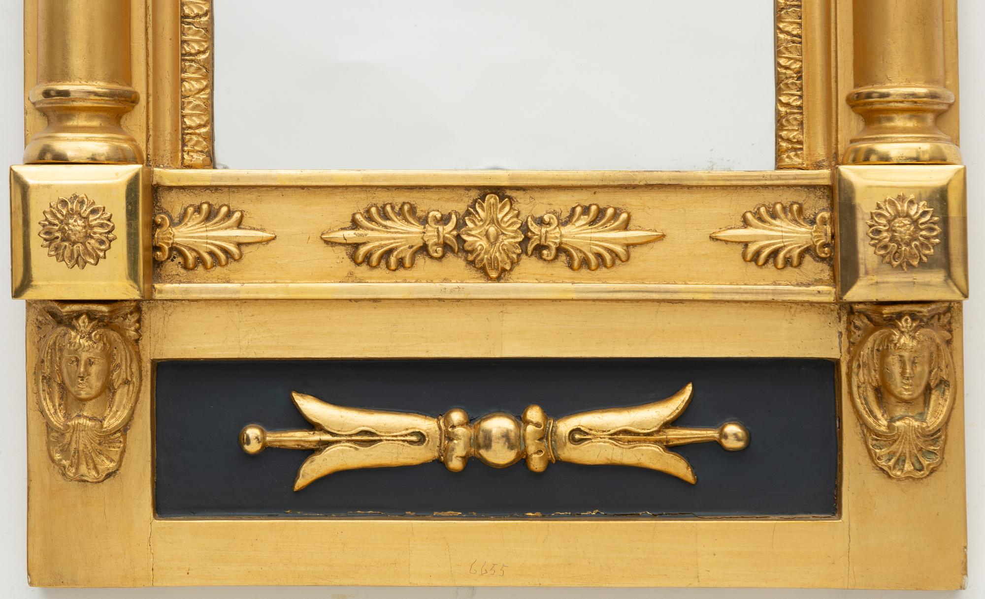 Mirror, Empire style, circa 1900.