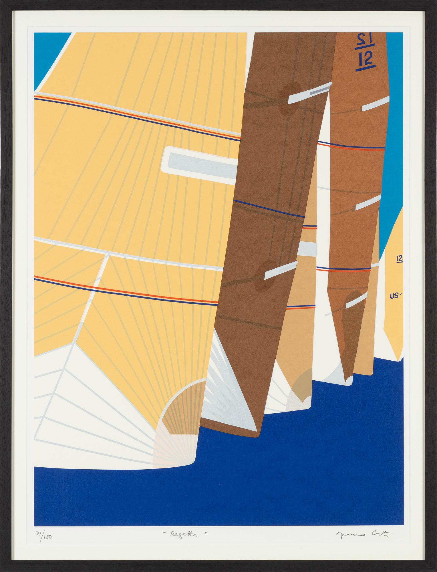Franco Costa, färgserigrafi, signerad 71/250.