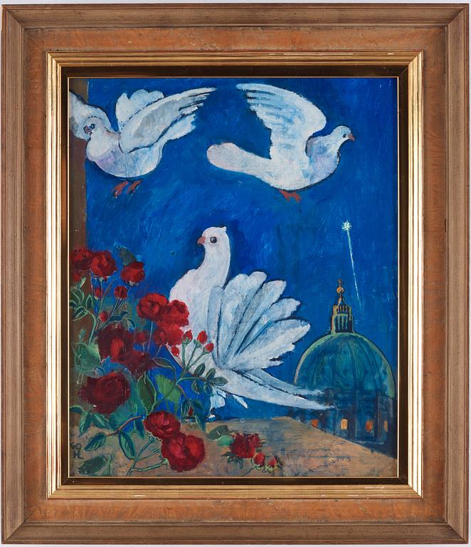 Hilding Linnqvist, Doves and roses.