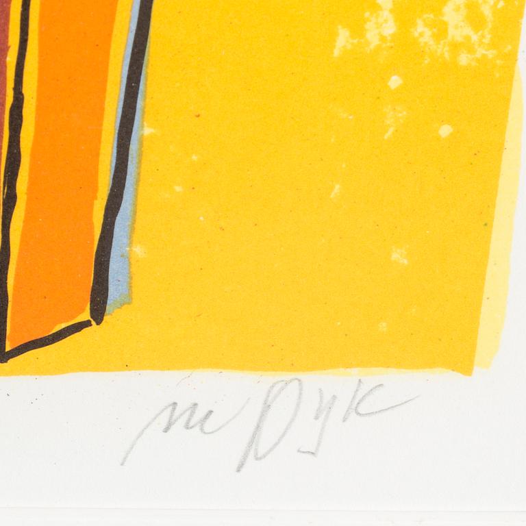 MADELEINE PYK, lithograph in colours, signed. E.A.