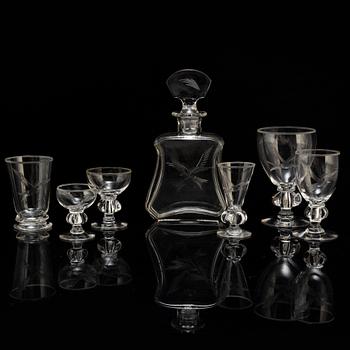 A 43-piece glass service from Johansfors.