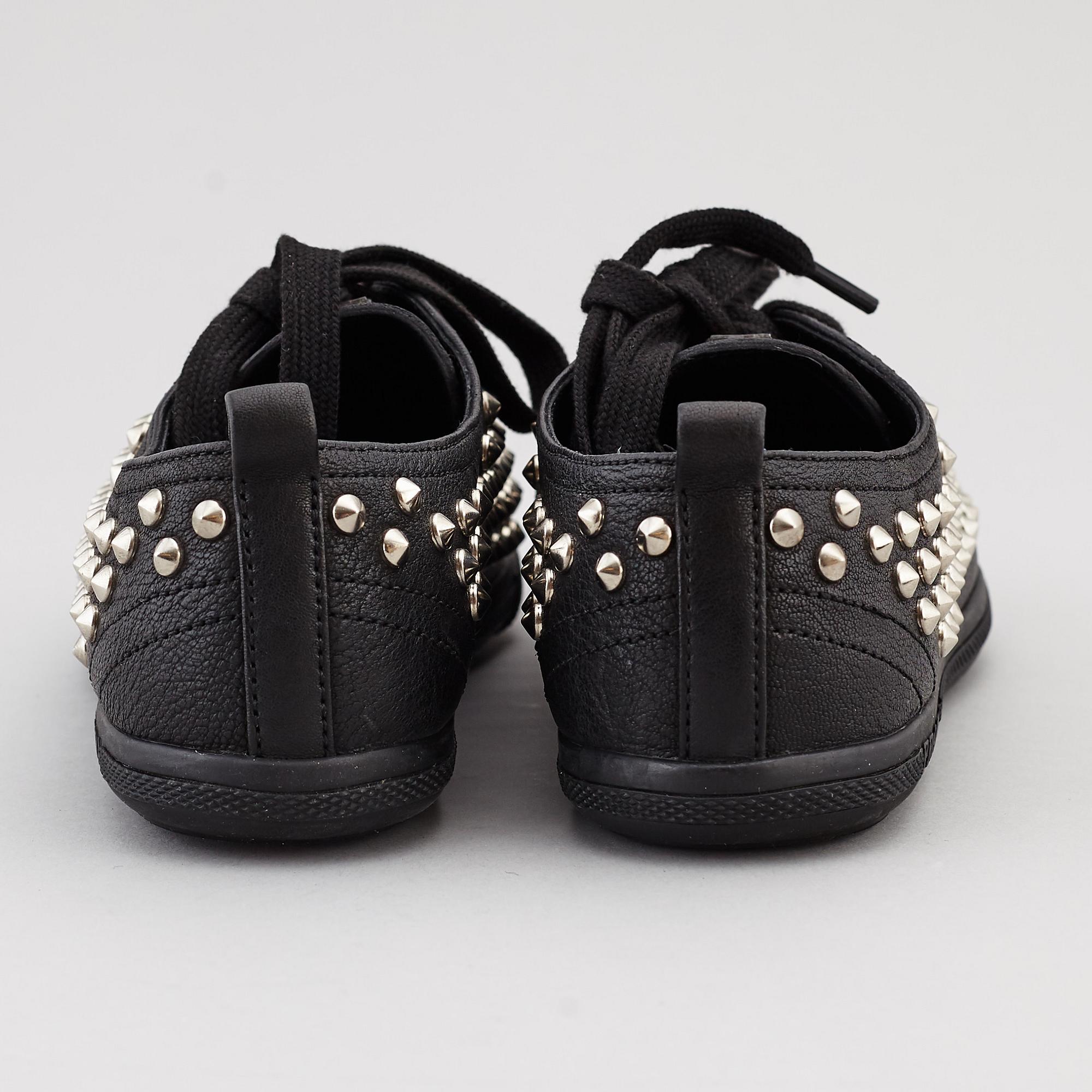 PRADA, two pairs of leather sneakers, size 35,5.
