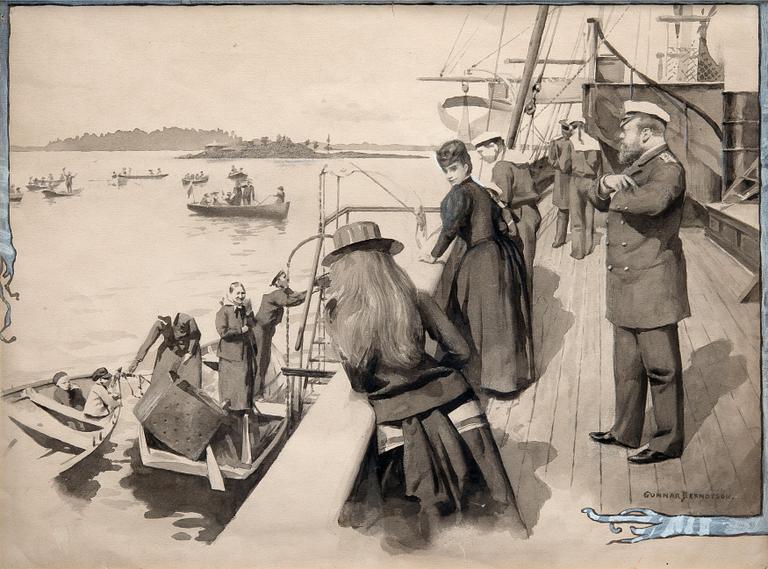 Gunnar Berndtson, EMPERORS JOURNEY IN THE ARCHIPELAGO OF GULF OF FINLAND.