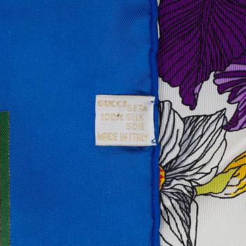 Gucci, an 'Iris' silk scarf.