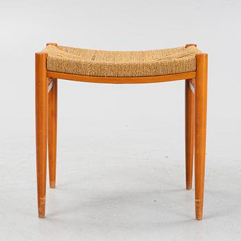 An beech wood stool from Gemla Diö, second half of the 20th Century.