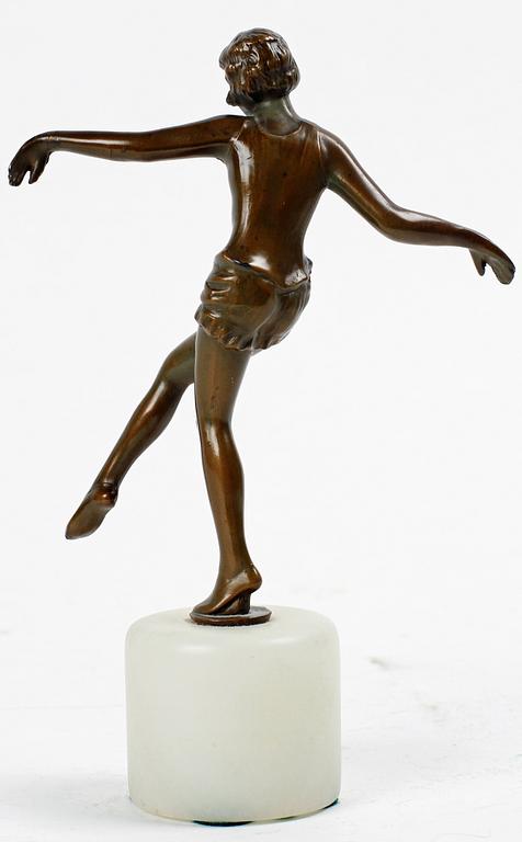 STATYETT, brons, 1900-talets första hälft.