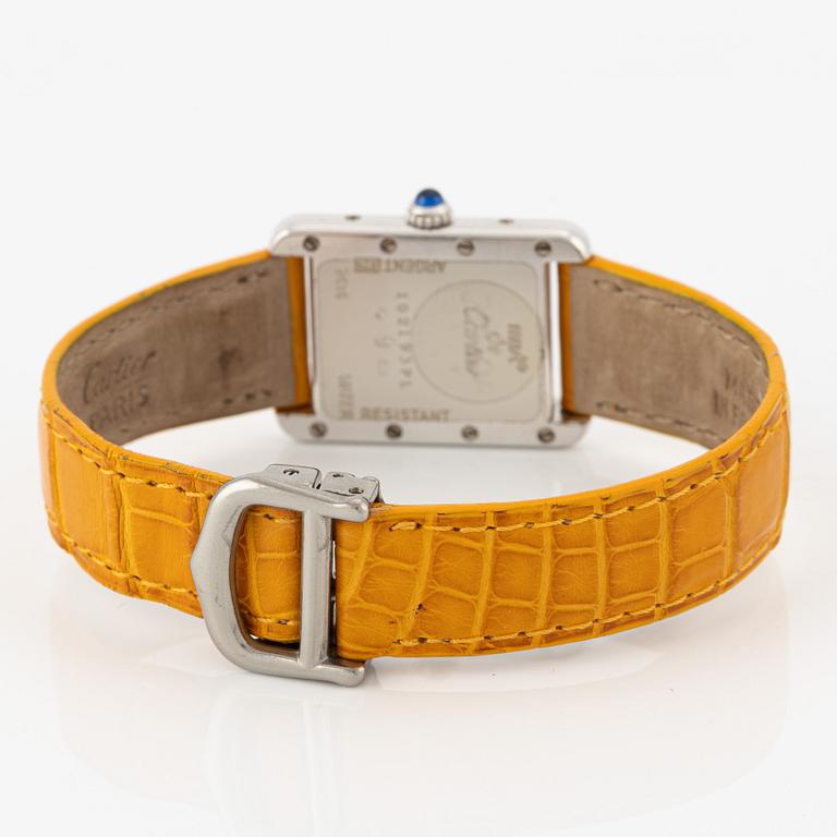 must de Cartier, Tank, armbandsur, 22 x 22 (29,5) mm.