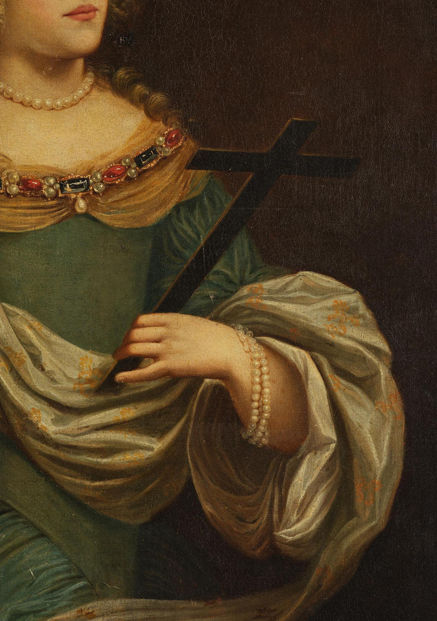 Abraham Janssens, follower of, Saint Helena, Possibly depicting Louise de La Vallière (1644-1710), the mistress of Louis XIV.