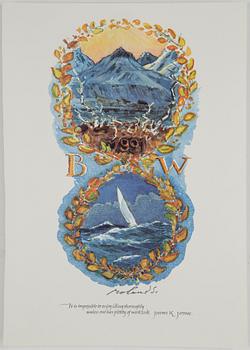 ROLAND SVENSSON, litografier, 2 st samt 1 st serigrafi, signerade.