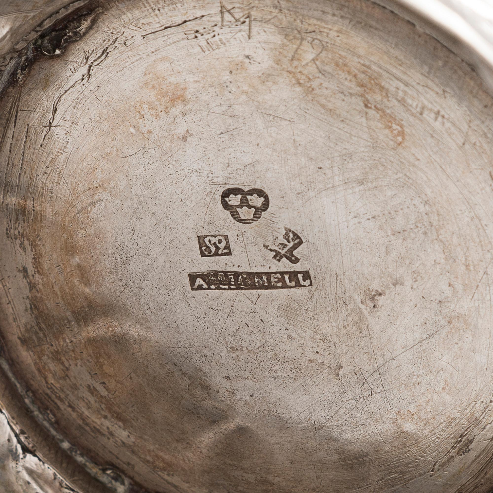 A Swedish silver beaker by Anders Johan Lignell, Sundsvall, 1800.