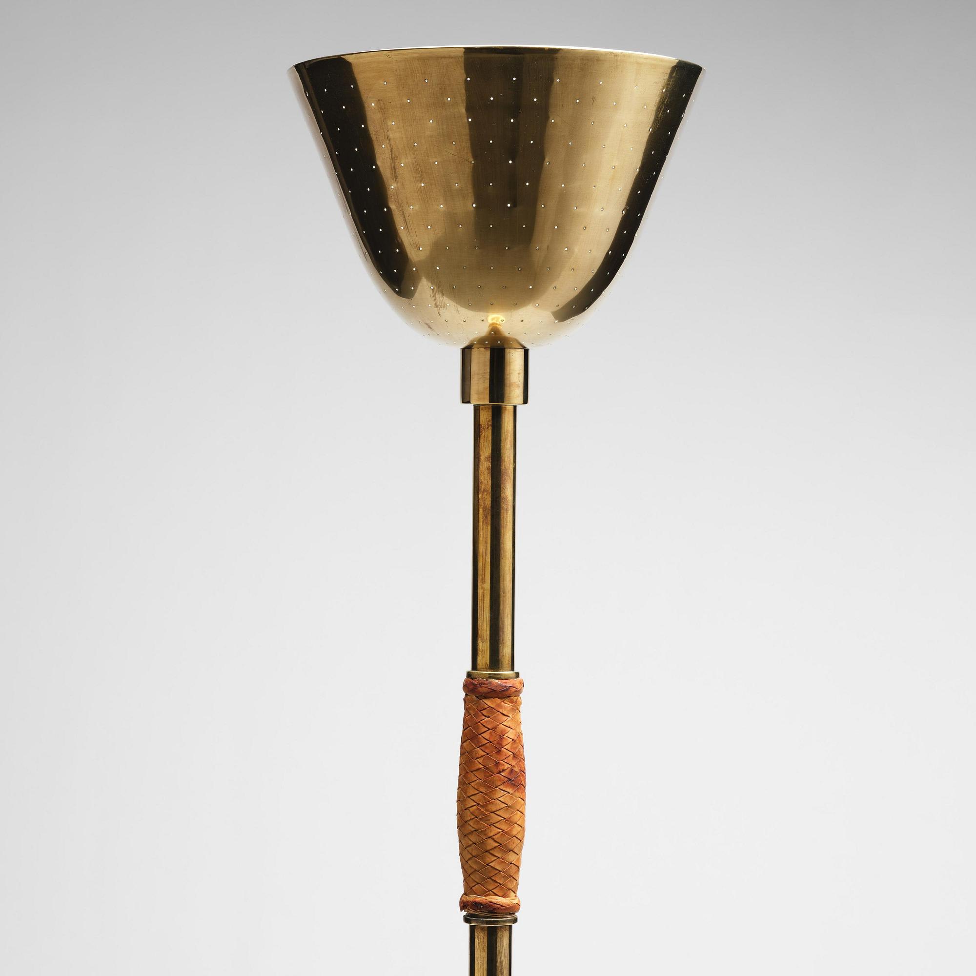 Carl-Axel Acking, a brass floor lamp, for the Stockholm Crafts Association, 1939.