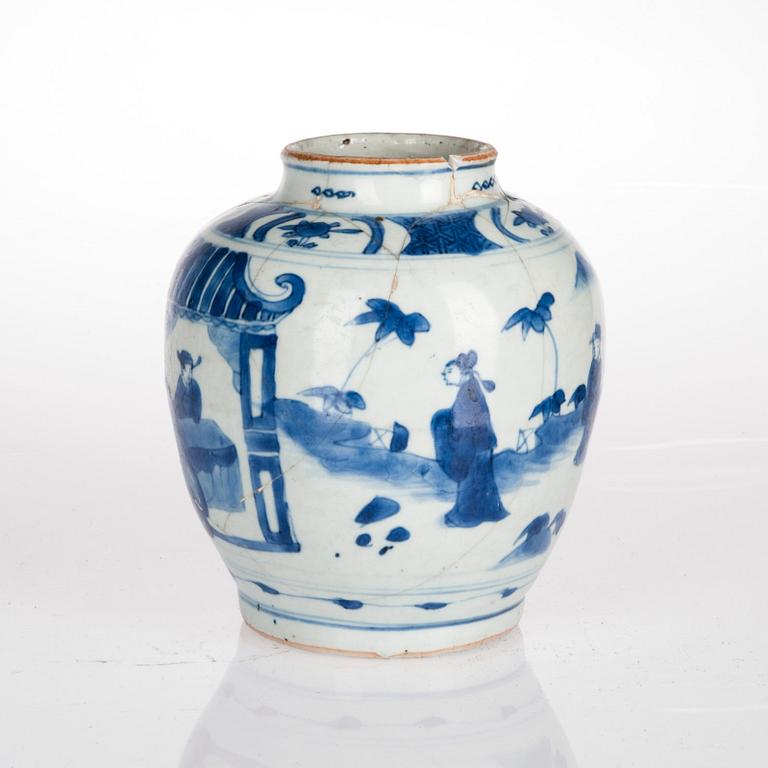 KRUKOR, 2 st. orientaliska, Kangxi (1662-1722) samt 1900-tal.