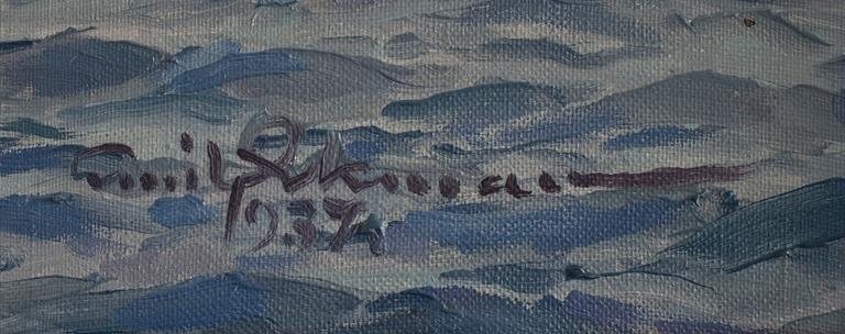 EMIL EKMAN, olja på duk. Signerad och daterad, 1937.