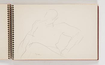 Lotte Laserstein, 10 små skissblock med teckningar.