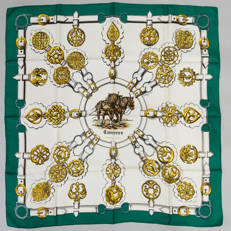 SCARF, Hermès, "Cuivrerie", issued 1963.