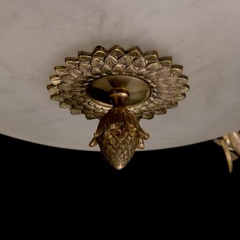 A late 20th century hanging lamp.