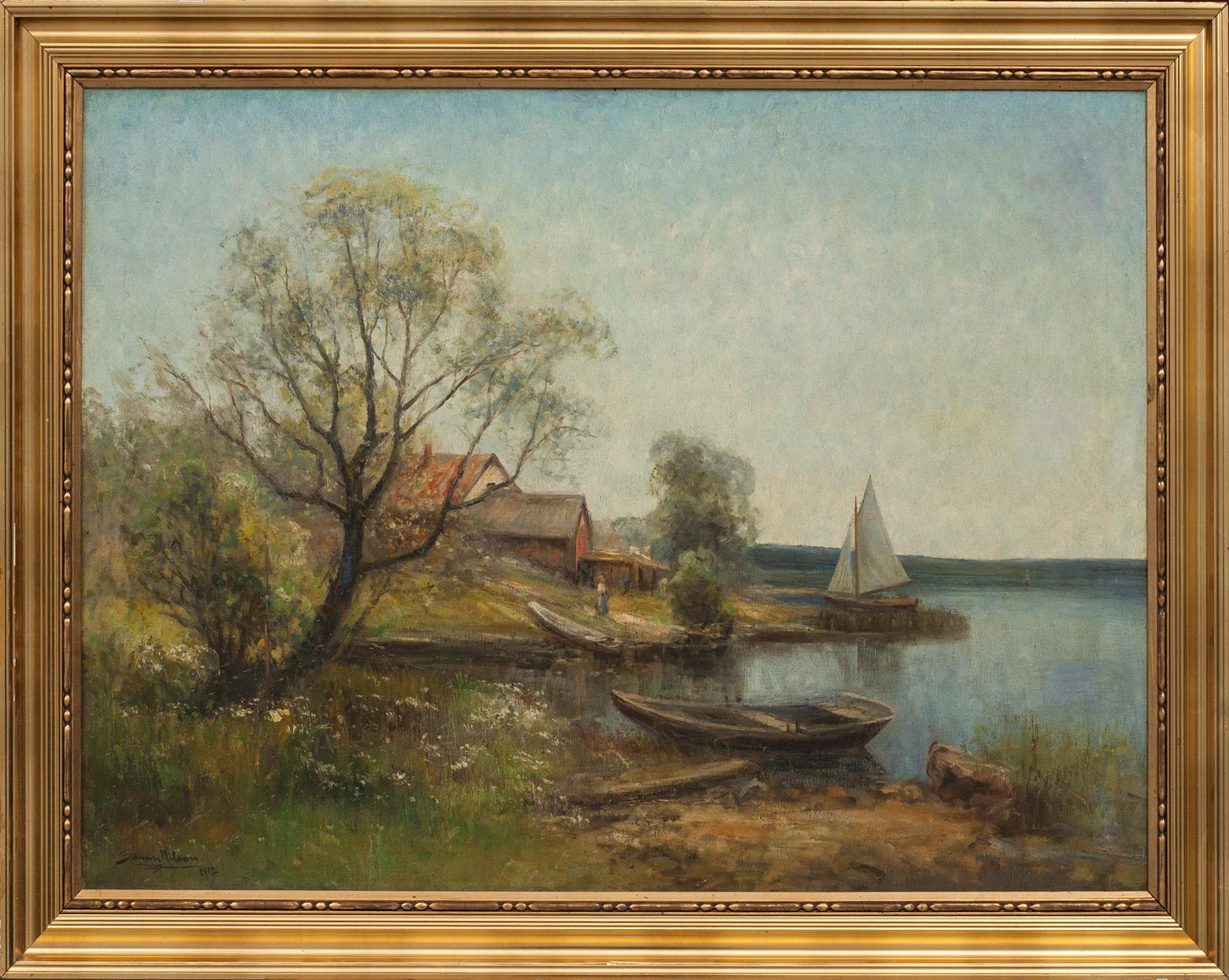 SEVERIN NILSON, olja på duk, signerad och daterad- 1912.