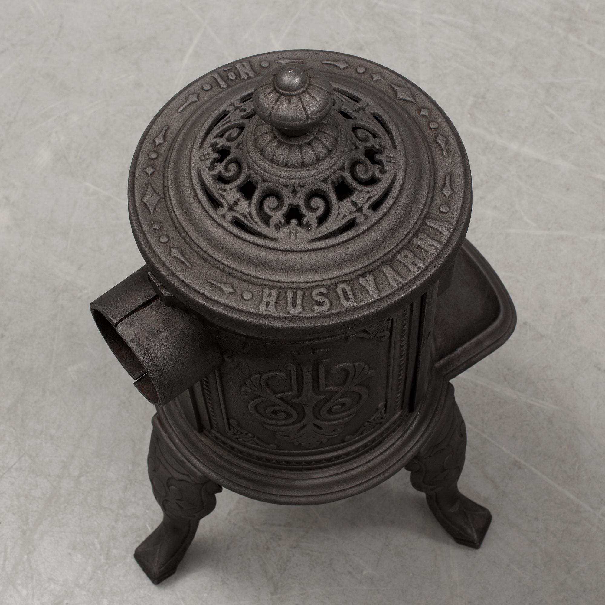 KAMIN, gjutjärn, Husqvarna No 1, 1900-talets början.