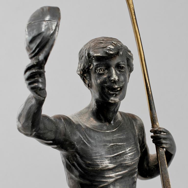 JARDINJÄR, vitmetall och glas, tidigt 1900-tal.